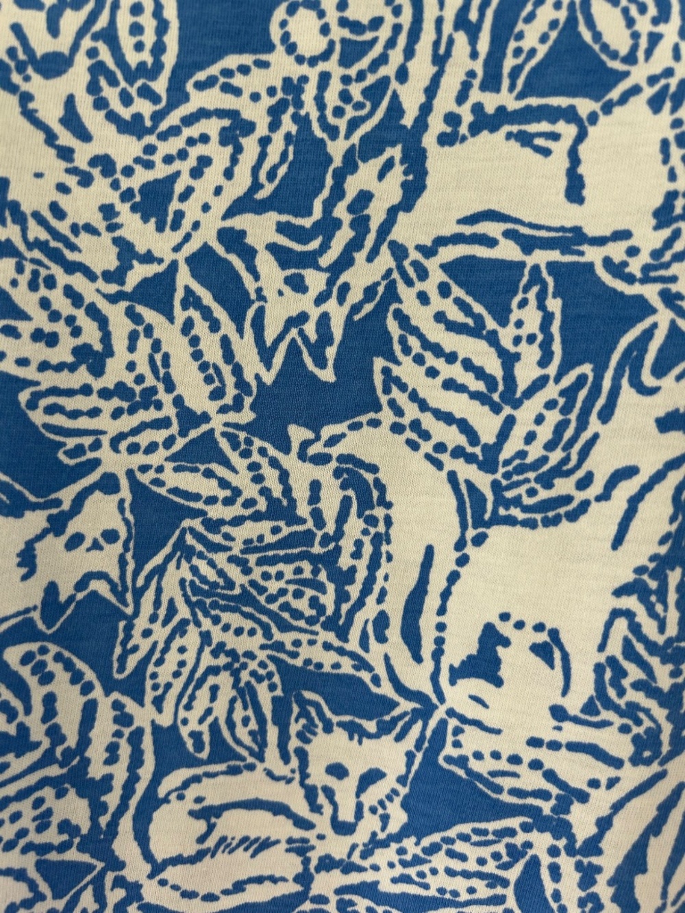 Lilly Pulitzer Lissie Dress Coastal Blue Fancy Feet Fox Pom Trim Sz XL - EUC - Picture 3 of 5